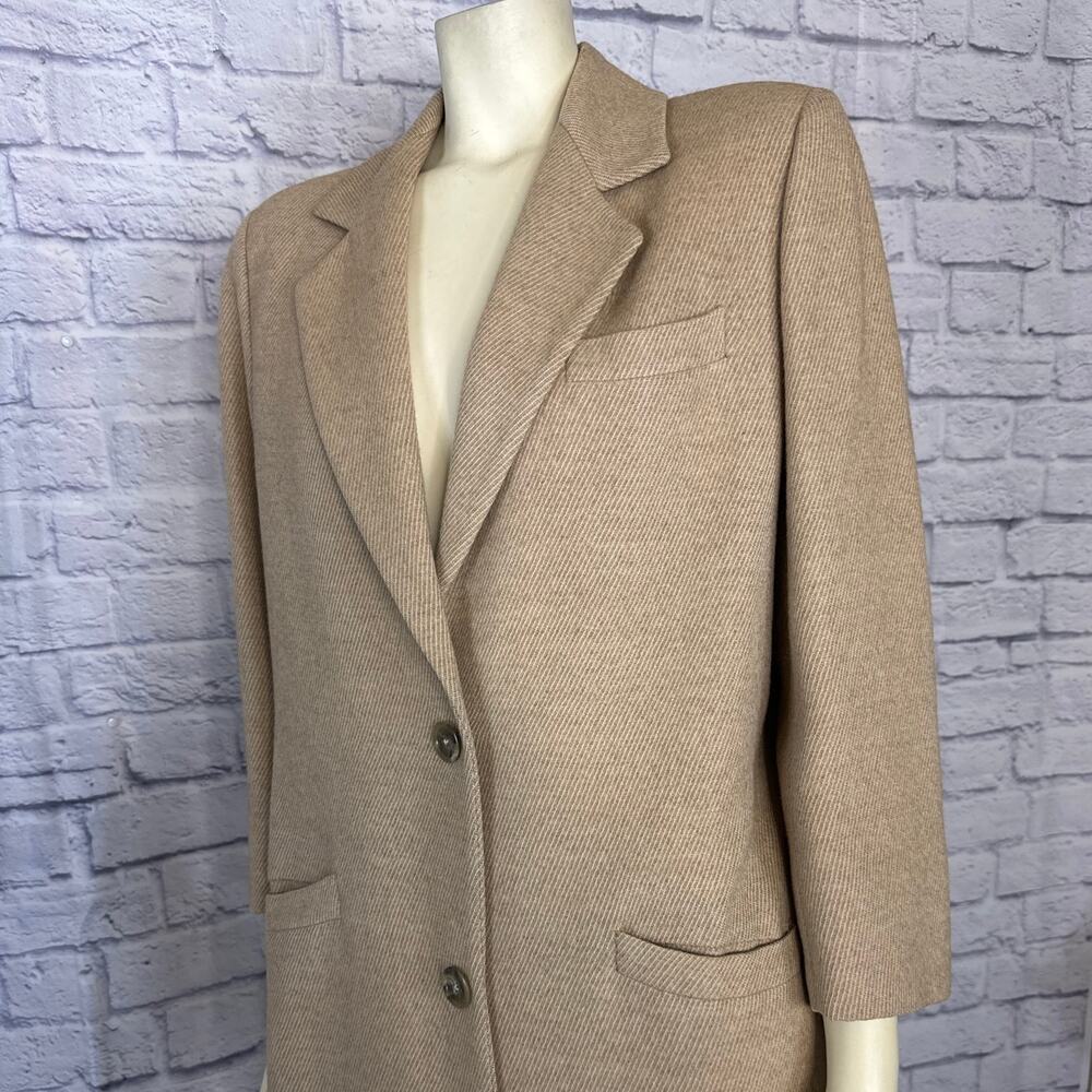 1980s Salvatore Ferragamo Wool Alpaca 3 Piece Suit Set Camel Made Italy Medium - Picture 11 of 16